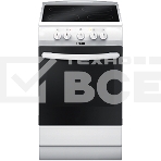 Электрическая плита Hansa FCCW53040 85х50х60, стеклокерамика, электрическая, белая, фото 1