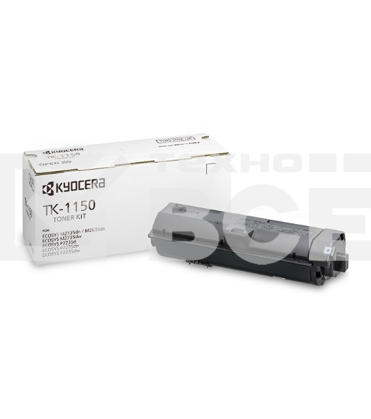 Картридж лазерный Kyocera TK-1150 (1T02RV0NL0) черный для M2135dn/M2635dn/M2735dw, P2235dn/P2235dw 3000 стр.