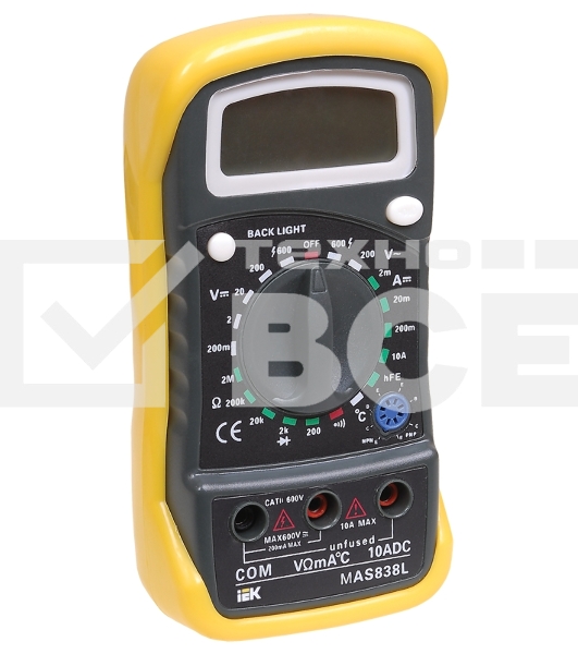 Мультиметр IEK Master MAS838Lцифровой