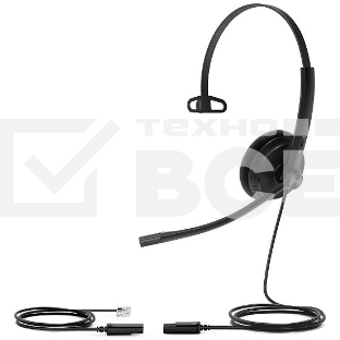 Гарнитура YEALINK YHS34 Lite Mono Моно, Проводная, HD звук, QD, RJ9, шт