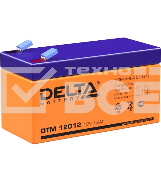 Батарея Delta DTM 12012 (12V 1.2Ah)