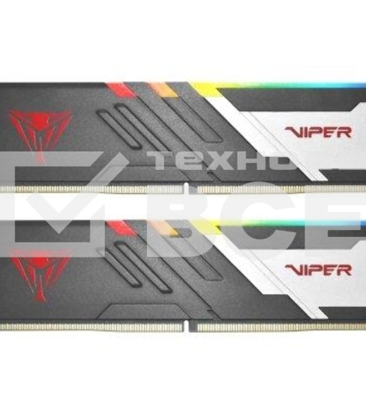Оперативная память Patriot Viper Venom, DDR5, 64GB (2x32GB), 5600MHz, CL40, с радиаторами, RGB, черный