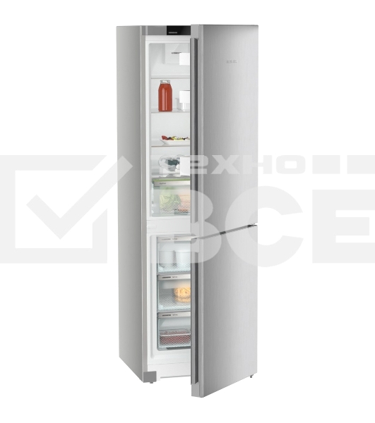 Холодильник Liebherr CNsff 5203-22 001 серебристый двухкамерный 225/94 л морозилка снизу, No Frost