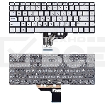 Клавиатура для ноутбука HP Spectre X360 13-w000 13-ac000 серебристая с подсветкой, фото2