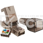 Коннектор Suprlan 10-0240-1, STP кат.6A RJ45 с защитным колпачком, серый, фото3