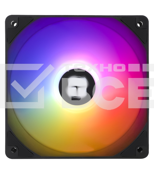 Кулер для корпуса Thermaltight TL-C12C-S (120x120x25мм, 4-pin PWM, ARGB, 66.17CFM, 25.6dBA, 1550RPM, черный)