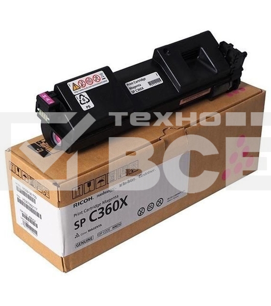 Картридж лазерный тип SP C360X малиновый для Ricoh SP C361SFNw (9K, только для МФУ)