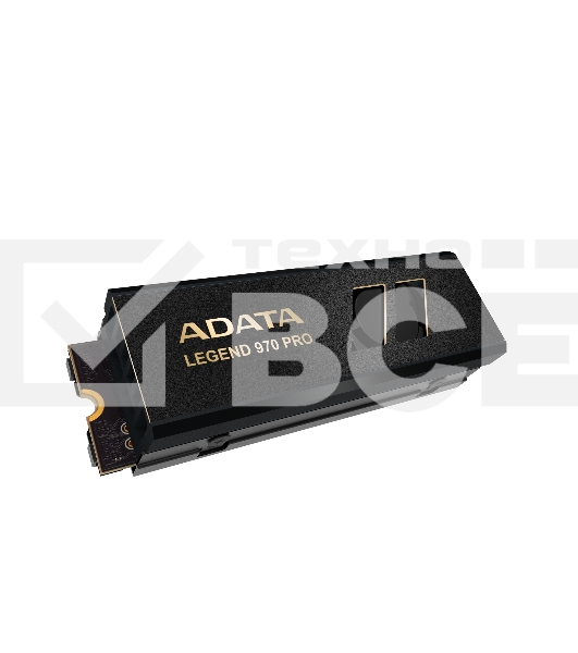 Накопитель SSD ADATA Legend 970 Pro, 1000 Гб, M.2 2280, PCIe 5.0 x4, NVMe 2.0, 3D TLC, R/W 13000/5800 МБ/сек, радиатор с вентилятором