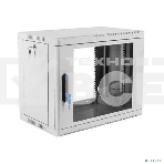 Шкаф коммутационный ЦМО (ШРН-9.350) настенный 9U 600x350мм пер.дв.стекл 200кг серый 300мм 180град., фото2