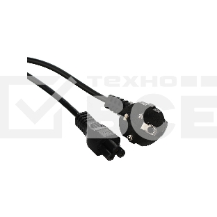 Кабель/ Кабель питания для ноутбуков 3-pin ( угловая Евровилка) <VDE> 3G*0.5mm2 Aopen <ACE022-1.8M> , 1,8m