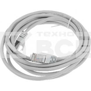 Патч-корд PP22-3m 1000G FTP 4 пары cat5E CCA molded 3м серый RJ-45 (m)-RJ-45 (m)