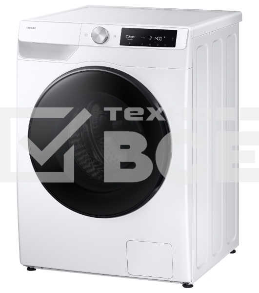 Стирально-сушильная машина Samsung WD11DG6B85BELP белый, загрузка фронтальная 11 кг, 1400 об/мин, класс: A