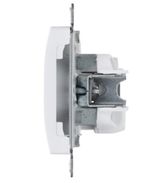 Механизм розетки 1-м СП Glossa 16А IP20 без заземл. бел. SchE GSL000141