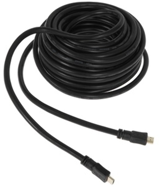 Кабель HDMI Cablexpert CC-HDMI4L-15M, 15м, v2.0, 19M/19M, серия Light, черный, позол.разъемы, экран, пакет