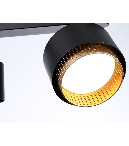 Светильник Ambrella light TN71295/3 BK/GD черный/золото GX53/3 max 12W 400*95*137