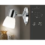 Светильник Ambrella light TR3961 CH/FR хром/белый матовый E27 max 40W 118*105*200, фото 1