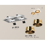 Комплект встраиваемого светильника Ambrella light XC6525024 SWH/PYG белый песок/золото желтое полированное MR16 GU5.3 (C6525, N6134), фото 1