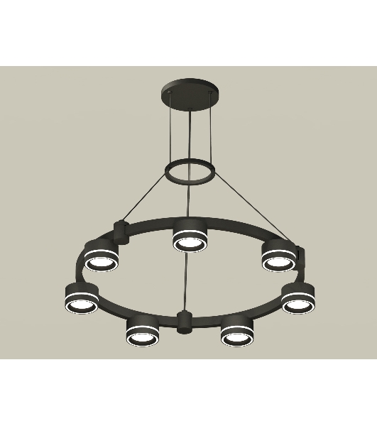 Светильник Ambrella light XR92051601/7 SBK/FR черный песок/белый матовый GX53  (A9205, C9238, N8434)
