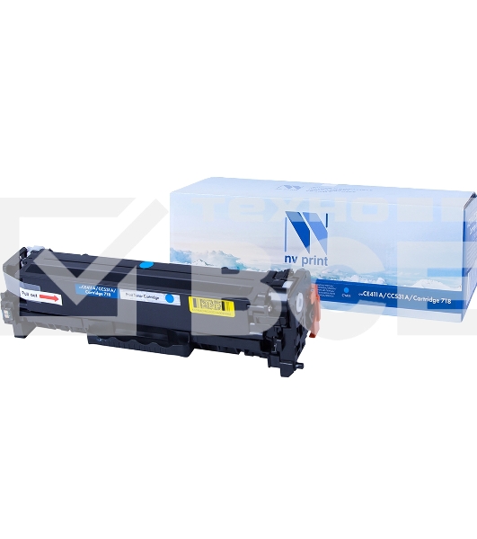 Картридж лазерный NVPrint совместимый HP CE411A/CC531A/Canon 718 Cyan для LaserJet Color M351a/M375nw/M451dn/M451dw/M451nw/M475dn/M475dw/CP2025/CP2025dn/CP2025n/MFP-CM2320fx/CM2320n/Canon i-SENSYS LBP-7200Cdn/7210Cdn/7660Cdn/7680Cх/MF8330Cdn/8340Cdn/8350C