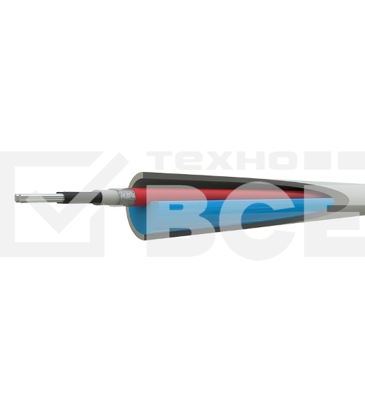 Греющий саморегулирующийся кабель (в трубу) 10HTM2-CT (20м/200Вт)  Rexant