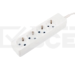 Удлинитель PROconnect 4 гнезда, 3 м, 3х0.75 мм², с/з, белый, фото 1