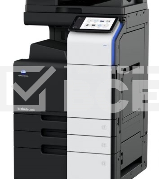 МФУ Konica-Minolta bizhub C300i цветное, А4, до 150000стр./мес, дуплекс, 2 лотка 500 листов, 30 стр./мин. ж/диск 256ГБ