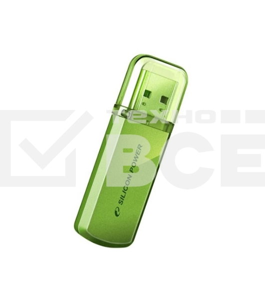 Флеш диск Silicon Power 16Gb Helios 101 SP016GBUF2101V1N USB2.0 зеленый