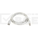 Кабель AM/BM USB2.0 3м Telecom USB 2.0  A-->B 3.0m, белый/серый, TC6900-3.0M, фото 1