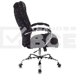 Кресло руководителя Бюрократ T-9950SL Fabric черный Light-20, крестовина металл хром, фото7