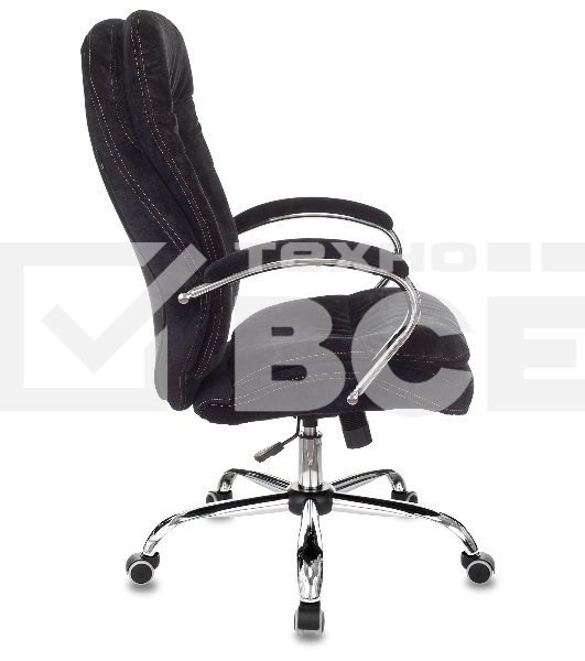 Кресло руководителя Бюрократ T-9950SL Fabric черный Light-20, крестовина металл хром