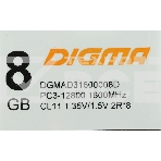 Оперативная память Digma, DDR3, 8GB (1x8 GB), 1600 MHz, CL11, DIMM, фото4