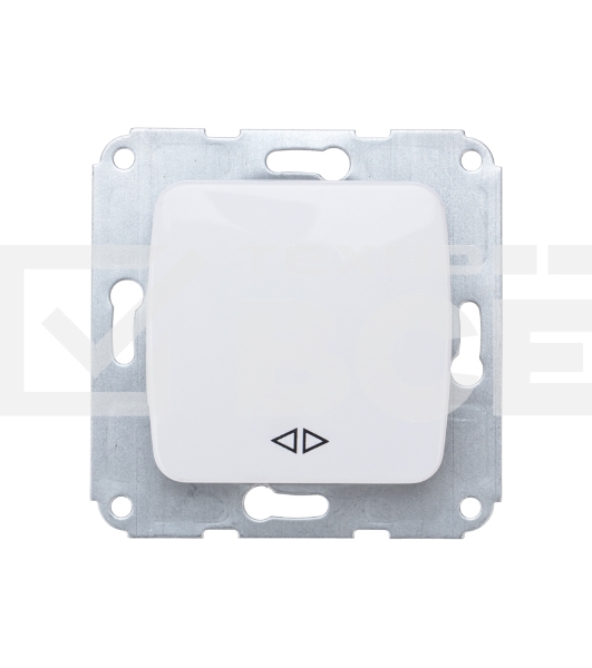 Переключатель DEA 1кл перекрест. с/у 10А мех. Бел KRANZ (1/10/120)