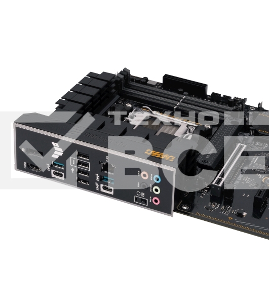 Материнская плата ASUS TUF GAMING B650-PLUS, AM5, AMD B650, 4xDDR5, 4xSATA, 3xM.2, 1xPCI-E 4.0 x16, 1xPCI-E 4.0 x4, 2xPCI-E x1, 1xHDMI, 1xDP, 1x 2.5Gb LAN, 2xUSB-A 3.2 Gen 2, 1xUSB-A 3.2 Gen 2x2, 1xUSB-C 3.2 Gen 2, 5x3.5 мм, 7.1, ATX