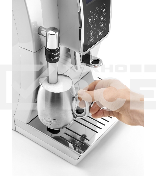Кофемашина автоматическая DeLonghi ECAM 350.35.W белый, исп. кофе- зерновой/молотый, 1.8 л, 1450 Вт, 15 Бар