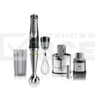 Блендер погружной Braun MQ9138XI, 1200Вт, черный