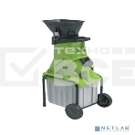 Измельчитель садовый проводной Greenworks GACSB 2500В Обработка веток диаметром до 40 мм, Пластиковый ящик 40 л, 230V 2206707, фото 1