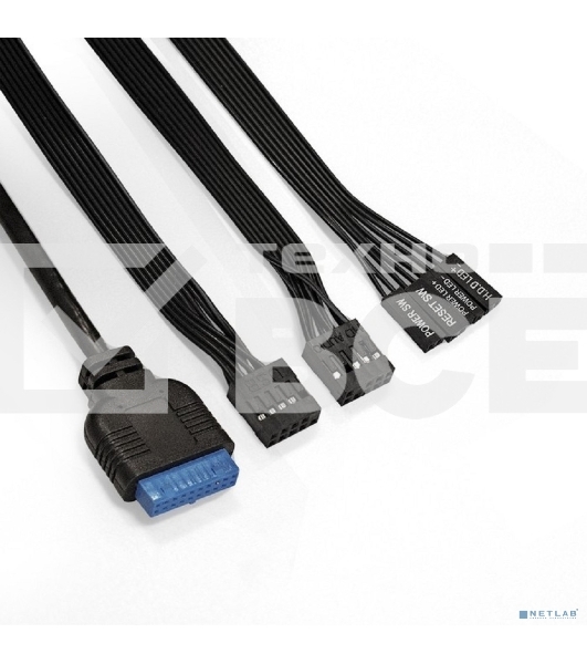 Компьютерный корпус Miditower ExeGate EVO-8243 (ATX, без БП, 2*USB+1*USB3.0, черный, 3 вент. с RGB подсветкой, боковая панель - закаленное стекло)