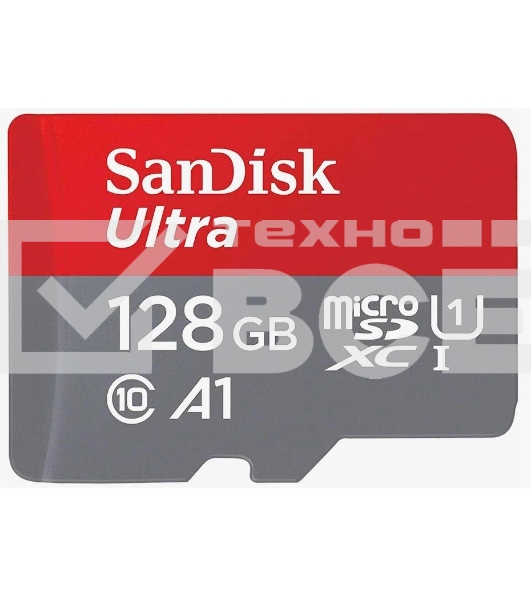Флеш карта microSD 128GB SanDisk microSDXC Class 10 Ultra UHS-I A1 140MB/s