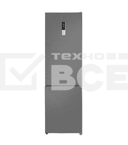 Холодильник Maunfeld MFF200NFХ10 Inverter нержавеющая сталь двухкамерный 271/106л морозилка снизу, No Frost