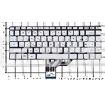 Клавиатура для ноутбука HP Spectre X360 13-w000 13-ac000 серебристая с подсветкой, фото3