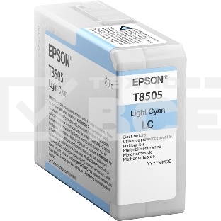 Картридж струйный EPSON T8505 светло-голубой (80 мл.) для SureColor SC-P800