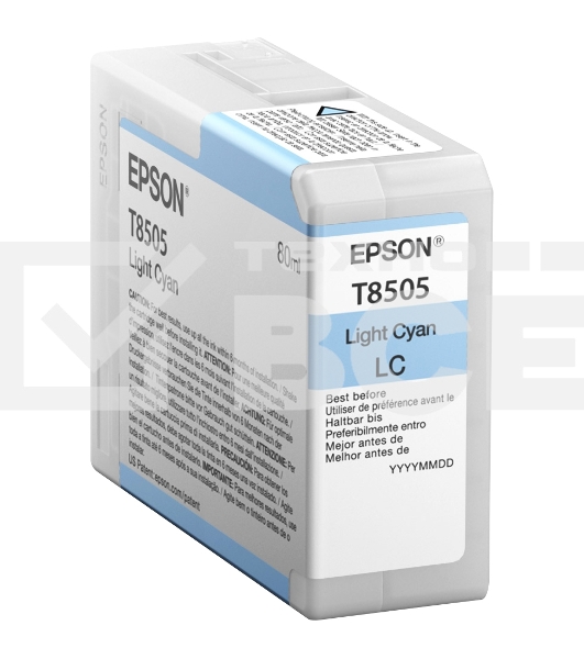 Картридж струйный EPSON T8505 светло-голубой (80 мл.) для SureColor SC-P800