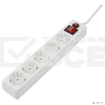 Сетевой фильтр Filum FL-SP3-5-1.8M, 1.8 м.,белый, 2200 Вт., 5 розеток, упаковка- коробка 00-01057164, фото 1