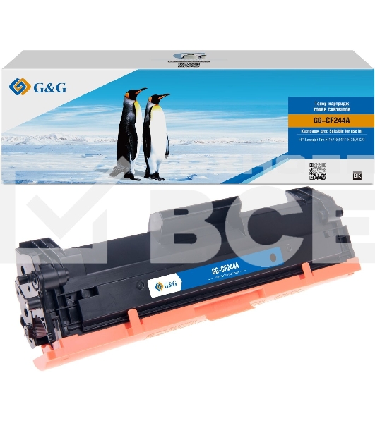 Картридж G&G, аналог HP CF244A 1k с чипом