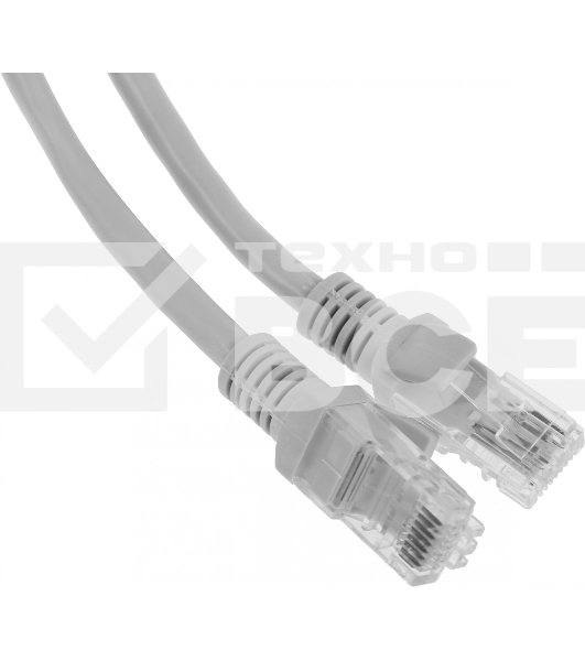 Патч-корд Premier PP6U-1M 10000Гбит/с UTP 4 пары cat.6 CCA molded 1м серый RJ-45 (m)-RJ-45 (m)