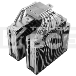 Кулер для процессора Thermalright Royal Pretor 130 (4-pin PWM, 158mm, Ni/Cu, 6x6mm, 1x120+1x130mm, 80.45CFM/81.88CFM, 29.4dBA/28.3dBA, 2150PM/1750RPM, S: 1200, 1700, 1851, 2011, 2066, 115X, AM4, AM5, silver, black), фото4