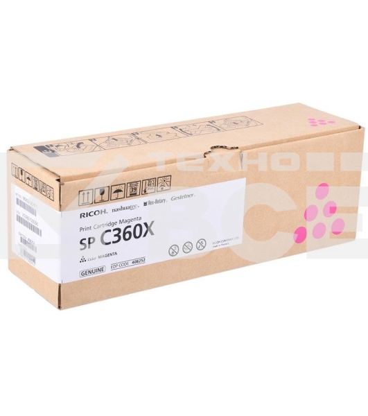 Картридж лазерный тип SP C360X малиновый для Ricoh SP C361SFNw (9K, только для МФУ)