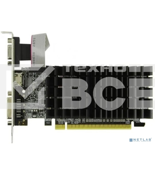 Видеокарта AFOX NVIDIA Geforce GT210 1GB DDR3 64Bit DVI HDMI VGA LP Single Fan