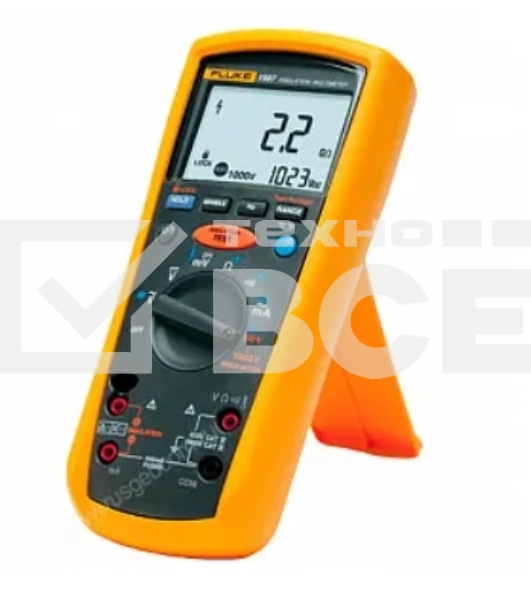 Мультиметр FLUKE 1587цифровая 1000мАДиод тест желтый, черный 0,624кг