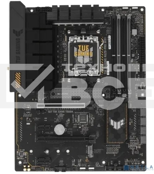 Материнская плата ASUS TUF GAMING A620-PRO WIFI, AM5, AMD A620, 4xDDR5, 4xSATA, 2xM.2, 1xPCI-E 4.0 x16, 1xPCI-E 3.0 x16, 2xPCI-E x1, 1xHDMI, 1xDP, 1x 2.5Gb LAN, 3xUSB-A 2.0, 2xUSB-A 3.2 Gen 2, 1xUSB-C 3.2 Gen 1, 5x3.5 мм, 7.1, ATX
